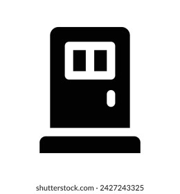 door icon. vector glyph icon for your website, mobile, presentation, and logo design.