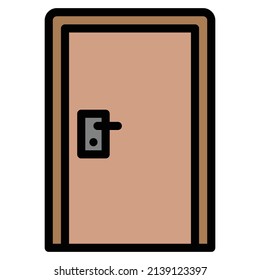 door icon vector illustration .