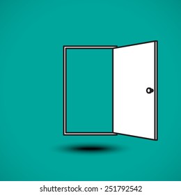 Door icon. Vector illustration