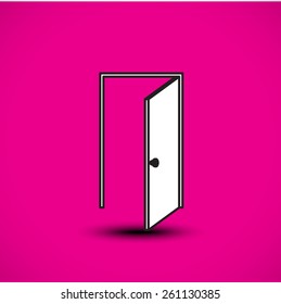Door icon. Vector illustration
