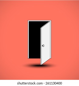 Door icon. Vector illustration