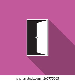 Door icon. Vector illustration
