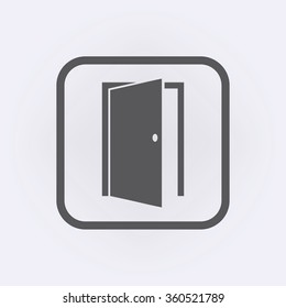 Door icon . Vector illustration