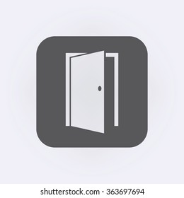 Door icon . Vector illustration