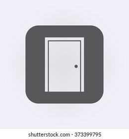 Door icon . Vector illustration