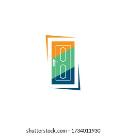 the door  icon vector illustration design template