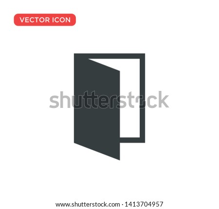 Door Icon Vector Illustration Design