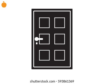 door icon, vector illustration eps10