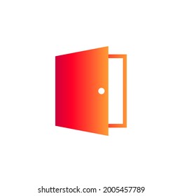 Door icon. Vector illustration for graphic design, Web, UI,