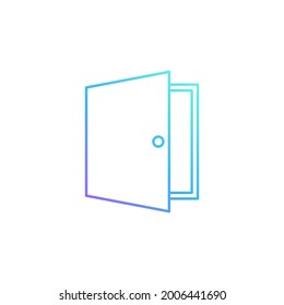 Door icon. Vector illustration for graphic design, Web, UI,