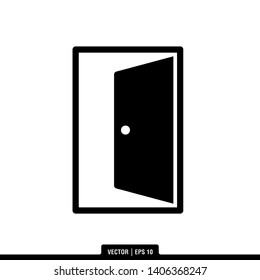  door icon vector, illustration logo template in trendy style.  