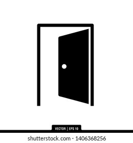  door icon vector, illustration logo template in trendy style 