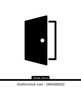  door icon vector, illustration logo template in trendy style 