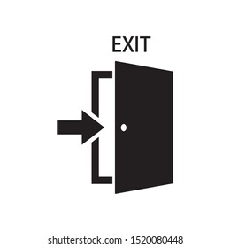door icon vector illustration logo template