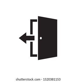 door icon vector illustration logo template