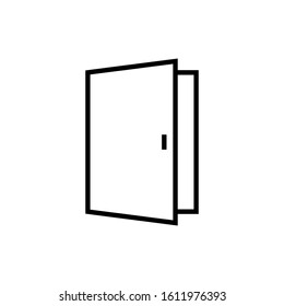 Door Icon Vector Illustration Logo Template