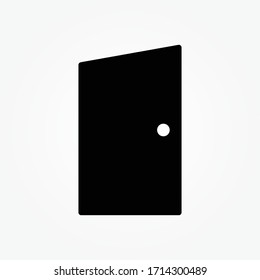Plantilla de logotipo de ilustración de vectores de iconos de puertas