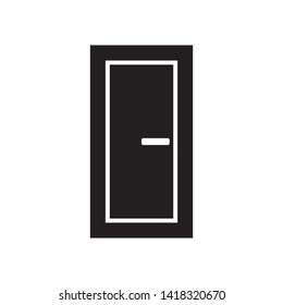 door icon vector illustration template