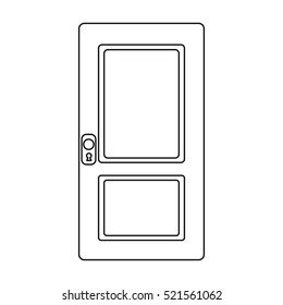 Door icon of vector illustration for web and mobile