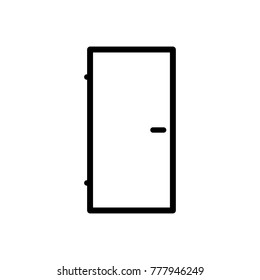 Door icon, vector illustrtion