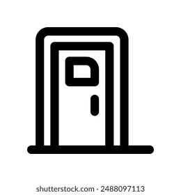 Vector de la línea de su Sitio web, móvil, presentación y diseño de logotipo.