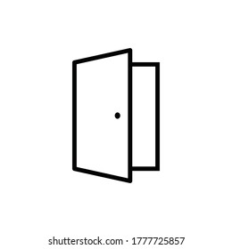 símbolo de logotipo del vector de icono de puerta