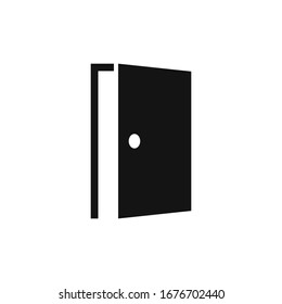 door icon vector logo template in trendy flat style