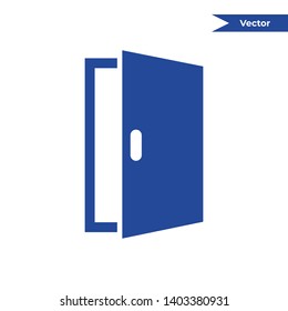 Door Icon Vector on white background 
