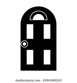 door icon vector on white background