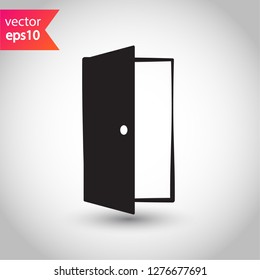 Door icon. Door vector sign. Linear icon. Flat symbol. Door line icon. 
