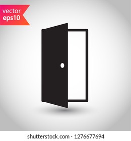 Door icon. Door vector sign. Linear icon. Flat symbol. Door line icon. 