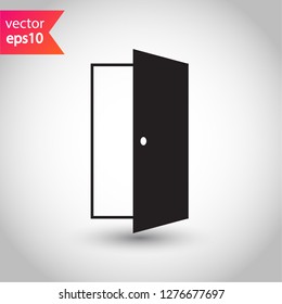 Door icon. Door vector sign. Linear icon. Flat symbol. Door line icon. 