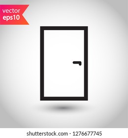 Door icon. Door vector sign. Linear icon. Flat symbol. Door line icon. 