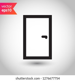 Door icon. Door vector sign. Linear icon. Flat symbol. Door line icon. 