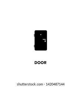 door icon vector. door sign on white background. door icon for web and app