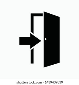 door icon vector sign symbol isolated