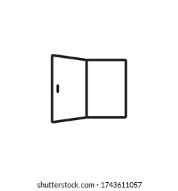 door icon vector sign symbol isolated