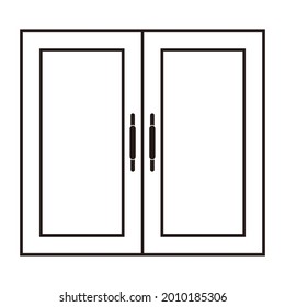 door icon vector sign symbol with line style