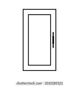 door icon vector sign symbol with line style
