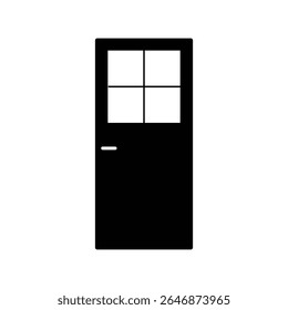 Door icon vector sign symbol isolated on white background. door symbol for your web site design, logo, app, UI. door close sign. Door front vector icon. Vector illustration. Eps file 121.
