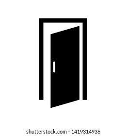 door icon vector simple design