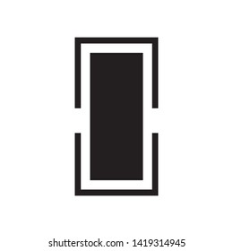 door icon vector simple design