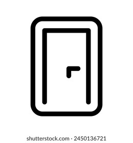 Ilustración de diseño de símbolo de Vector de puerta