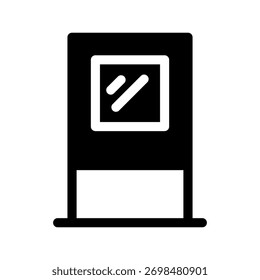 Ilustración de diseño de símbolo de Vector de icono de puerta