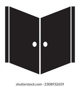 door icon vector template illustration logo design