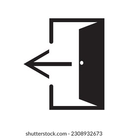 door icon vector template illustration logo design