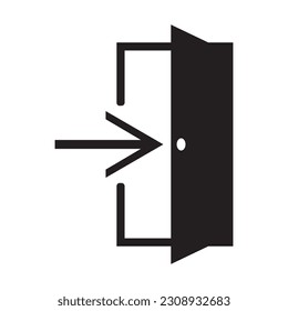 door icon vector template illustration logo design