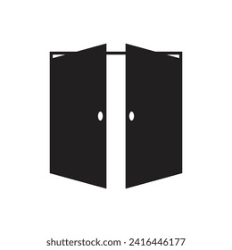 door icon vector template illustration logo design