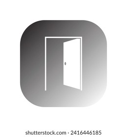 door icon vector template illustration logo design
