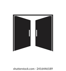 door icon vector template illustration logo design